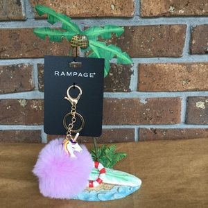 Unicorn Pom Keychain  Ⓜ️